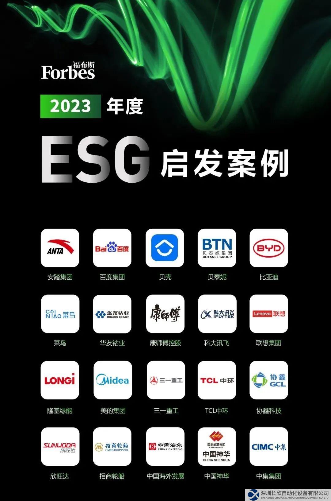 美的集团入选福布斯2023年度ESG启发案例